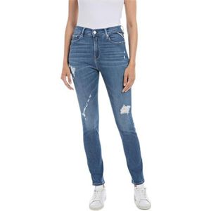 Replay Mjla Slim-Fit damesjeans, met power stretch, 009, medium blue., 23W x 32L