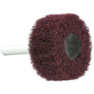 TIVOLY - Schuurwiel van schuim voor boormachine Ø 40 mm - geëxtrudeerd nylon + korund korrels - korrel 80 - Reiniging en strippen alle hout- en metalen ondergronden