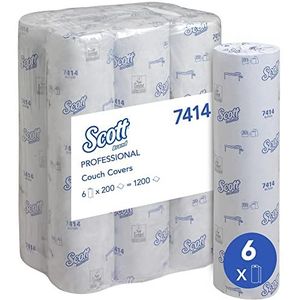 Scott Extra, 7414, bankhoes (51 cm breed), 2 lagen, blauw, 6 rollen x 200 vellen