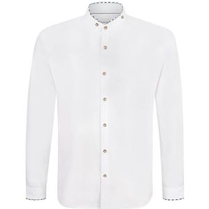 Stockerpoint klederdrachthemd Alexio, wit riet, S