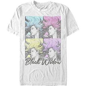 Marvel Black Widow - Black Widow Pop Unisex Crew neck T-Shirt White XL