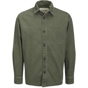 Rddcolter Twill Overshrit L/S Sn, Beetle, L
