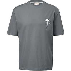 s.Oliver Heren T-shirts, korte mouwen, grijs, 5XL
