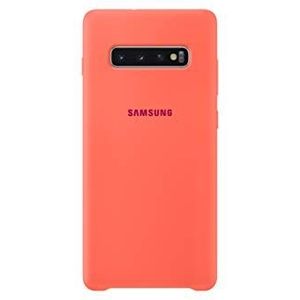 Samsung Galaxy S10+ Soft Touch Silicon Cover - Officiële Galaxy S10+ Case/Beschermende Telefoon Case met Soft Touch Siliconen Finish - Roze