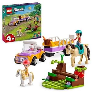 LEGO Friends Paard en pony aanhangwagen Set voor Meisjes en Jongens, Dieren Speelgoed met Zoya en Liann Personages Poppetjes, Creatief Cadeau voor Kinderen vanaf 4 jaar 42634