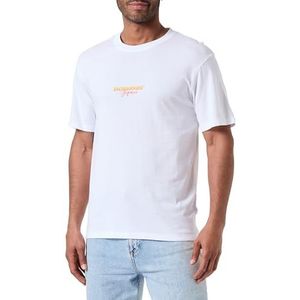 Jack & Jones JORARUBA Puff Branding Tee SS Crew Neck, wit (bright white), L