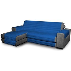 Elegant Bankovertrekken, koningsblauw 190 cm + chaise longue, 100% microvezel