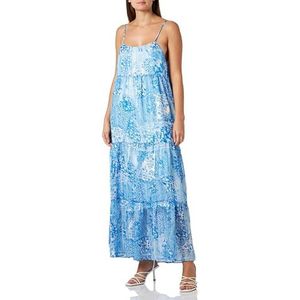 nascita Dames maxi-jurk 19326466-NA03, blauw wit, L, blauw-wit, L