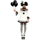 Leg Avenue Pierrot Clownkostuum, wit, zwart, maat: Small (EUR 36/38)