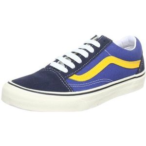 Vans U Old Skool VSDI7FB Sneakers voor volwassenen, uniseks, 2 tinten marineblauw citrus, 35 EU