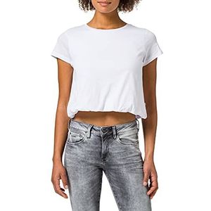 LTB Jeans Dames Talogi T-shirt, wit 100, XL