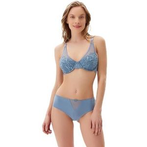 Dagi Blue Fashion Gebreide Hipster Regular Waist Lace Hipster, Blauw, L, blauw, L