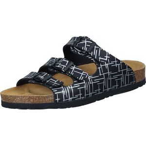 Dr. Brinkmann Dames 700626-01 platte slipper, zwart, 36 EU, zwart, 36 EU