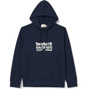 Timberland Graphic Hoodie DARK Sapphire Maat L, Dark Sapphire, L