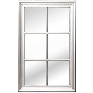ESPEJO PARED MADERA EUCALIPTOPLATEADO 70X4X110CM CADA DEEL: 26X30CM