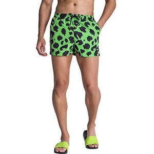 Gianni Kavanagh Neon Green Zanzibar Shorts Swim Trunks, S Heren