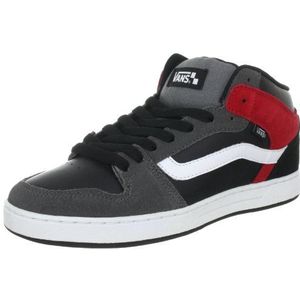 Vans Edgemont VNJ6RBG Klassieke sneakers voor heren, grijs/rood/zwart/grijs, 39 EU