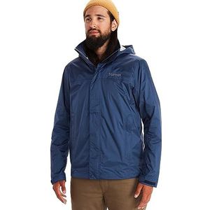 Marmot Heren PreCip Eco Jacket, Waterdicht regenjack, winddichte regenjas, ademend; opvouwbaar hardshell windjack, ideaal voor fiets- en wandeltochten,M, Arctic Navy