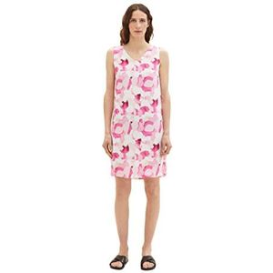 TOM TAILOR Dames 1037793 jurk, 31803 roze vormen design, 40, 31803 - Pink Shapes Design, 40