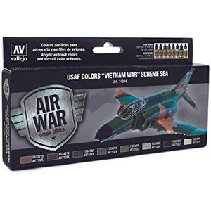 Vallejo AV ""Vietnam Oorlog USAF Kleuren"" Schema Zee Model Air Set