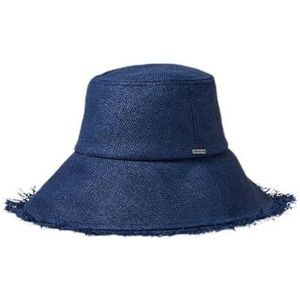 Brixton Alice Straw Bucket Hat voor dames, Joe Blue, M