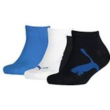 PUMA Sneakersokken (verpakking van 3 stuks), uniseks, marineblauw/wit/blauw, 23-26