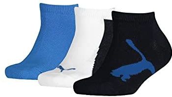 PUMA Sneakersokken (verpakking van 3 stuks), uniseks, marineblauw/wit/blauw, 23-26