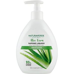 Naturaverde Natural Beauty Vloeibare zeep Aloe Vera, vloeibare zeep Handen, gezichtszeep, vloeibare zeep voor handen, hydraterend, 500 ml