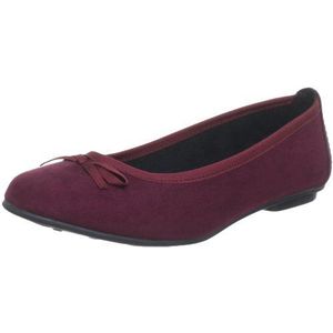 Softline Panama-1 8-8-22160-21 dames ballerina's, Rood Merlot 537, 40 EU Breed