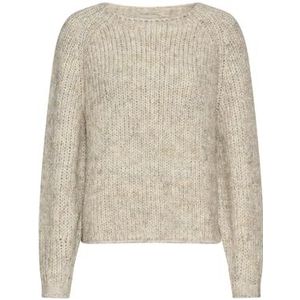 camel active - Gebreide Trui - Lichtgrijs - Ronde Hals