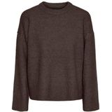 Pcana Ls O-Neck Knit Pwp Bc, Hot Fudge, XL