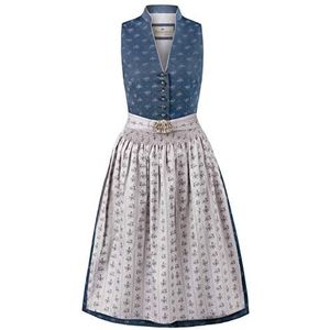 Stockerpoint Dames feestelijke dirndl, donkerblauw/grijs, 34