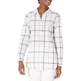 Goodthreads Lichtgewicht Katoen Popover tuniek shirts,Wit venster,S