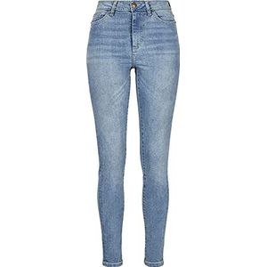 Urban Classics Skinny jeans voor dames met hoge taille, Mid Stone Wash, 27W x 32L