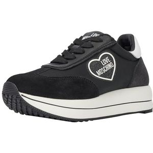 Love Moschino Ja15044g1i Sneakers voor dames, Zwart, 40 EU