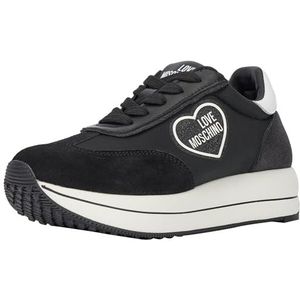 Love Moschino Ja15044g1i Sneakers voor dames, Zwart, 37 EU