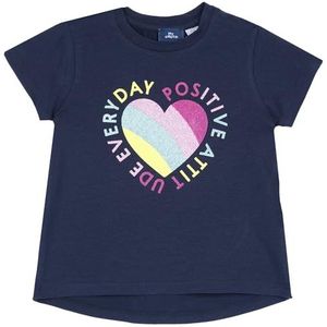 Chicco T-Shirt Met Korte Mouwen meisjes, Blauw, 12A, Design in Italië