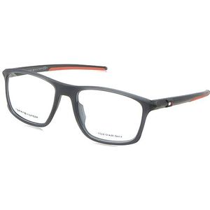 Tommy Hilfiger TH 1955 bril, mat grijs oranje, 55 voor heren, mat grijs oranje, 55