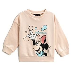 Koton Minnie Mouse Bedrukt sweatshirt met licentie, katoen, babymeisjes, sweatshirt, roze (274), 12/18 meses