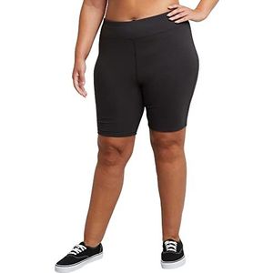 Just My Size Women's Plus-Size Stretch Jersey Bike Short, Black, 3X