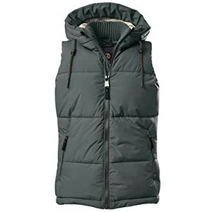 G.I.G.A. DX dames Casual functioneel vest in donslook met capuchon GW 31 WMN QLTD VST, Donker blauwgroen, 38, 38791-000
