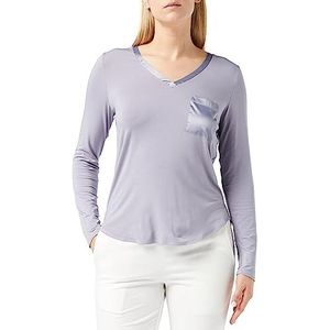 Triumph Dames Climate Aloë TOP LSL pyjama-bovendeel, Morandi Grey, 42