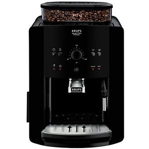 Krups Arabica EA8110 Volautomatische espressomachine, Groot LCD-scherm, Gebruiksvriendelijke bediening, Korte opwarmtijd, zwart