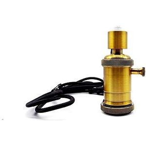 Fline - E27 Lamphouder - Goudkleurig - Antiek Messing met Dimmer
