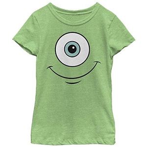 Little, Big Pixar Monsters Mikes Eyeball meisjesshirt met korte mouwen, groene appel, XS, appelgroen, XS, Groene appel, XS