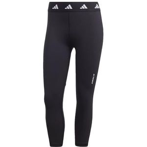 adidas Techfit panty's voor dames (5/8), Zwart/Wit, XXS