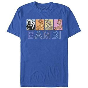 Disney Classics Bambi - Bambi Characters Box Up Unisex Crew neck T-Shirt Bright blue S