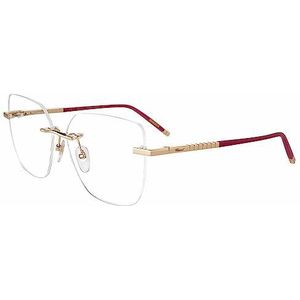 Chopard VCHG25M bril, glanzend roze goud, 56 voor dames, Glanzend rosé-goud