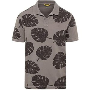 camel active Heren 409965/1P56 T-shirt, Stone Gray, M, Stone Gray, M