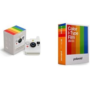 Polaroid - Now Generation 3 - Instantcamera + kleurenfilm (16 filmpakket) - Wit